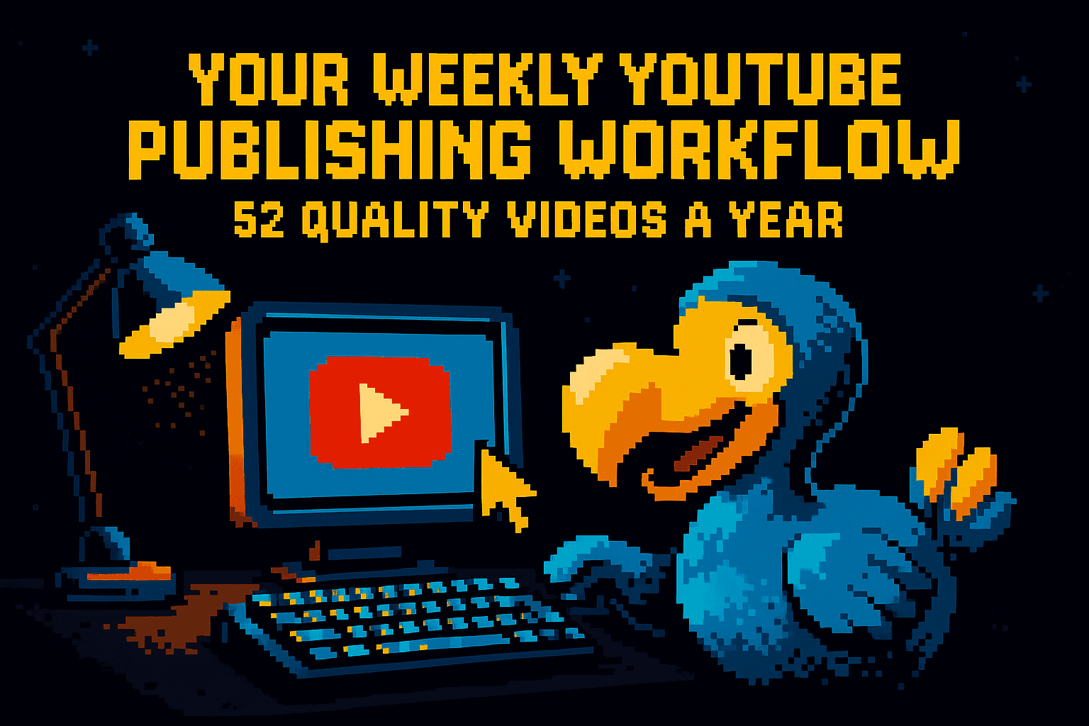 Il Workflow Settimanale YouTube: 52 Video di Qualità all'Anno