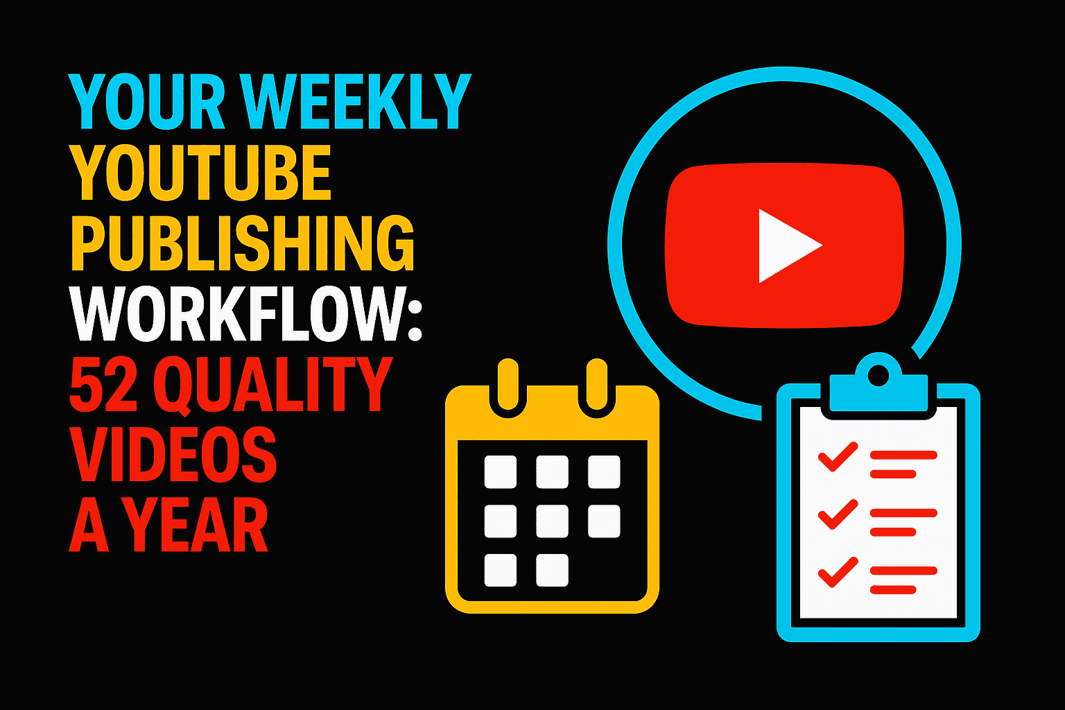 Your Weekly YouTube Publishing Workflow: 52 Quality Videos a Year