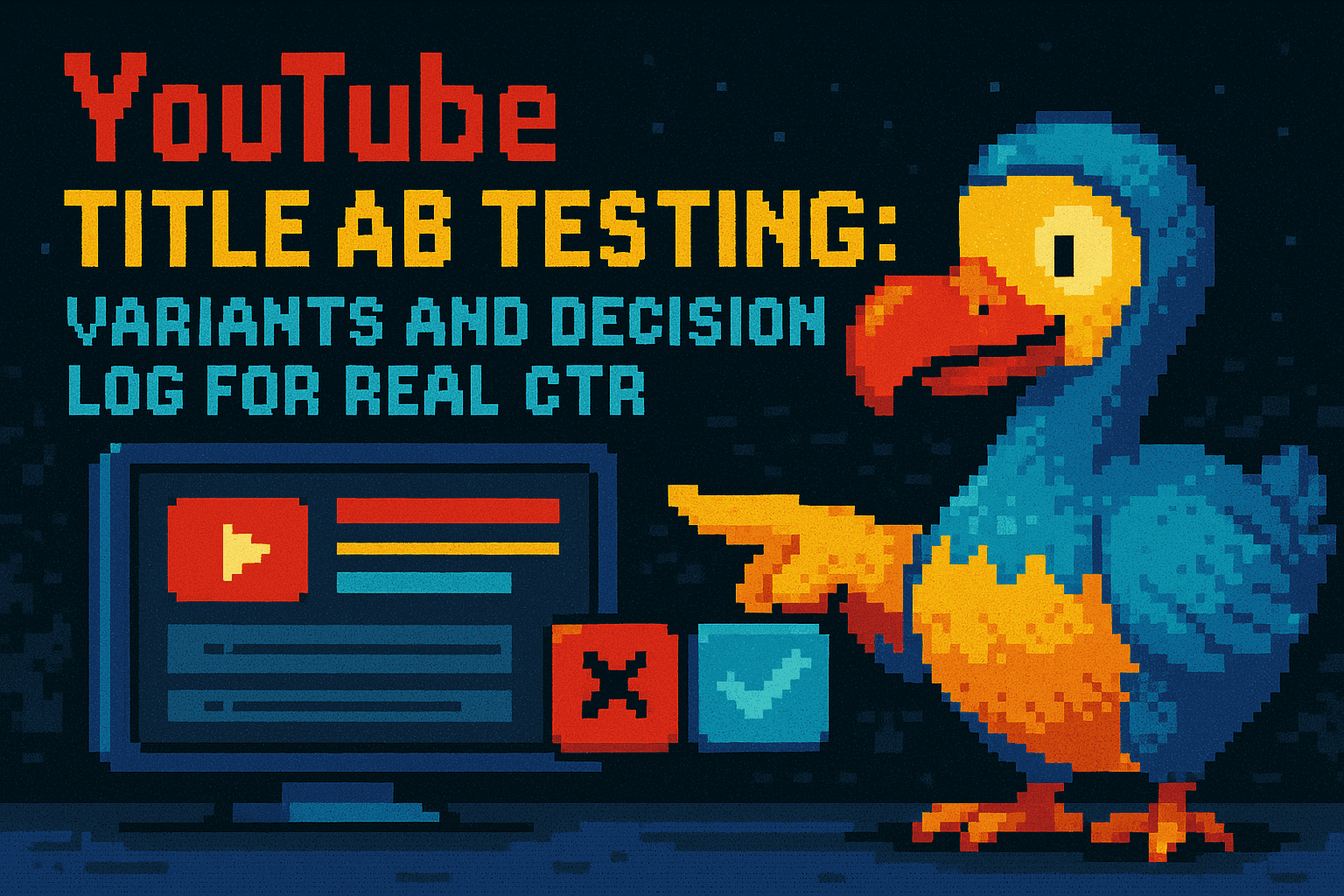 Test AB titoli YouTube: Varianti e Decision Log per un CTR reale